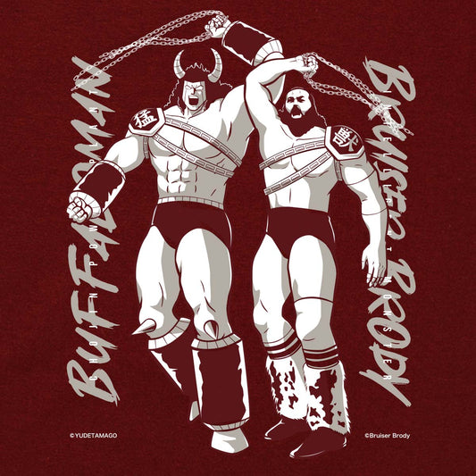 【KIN29.COM限定カラー】ブルーザー・ブロディ×バッファローマン コラボレーションTシャツ