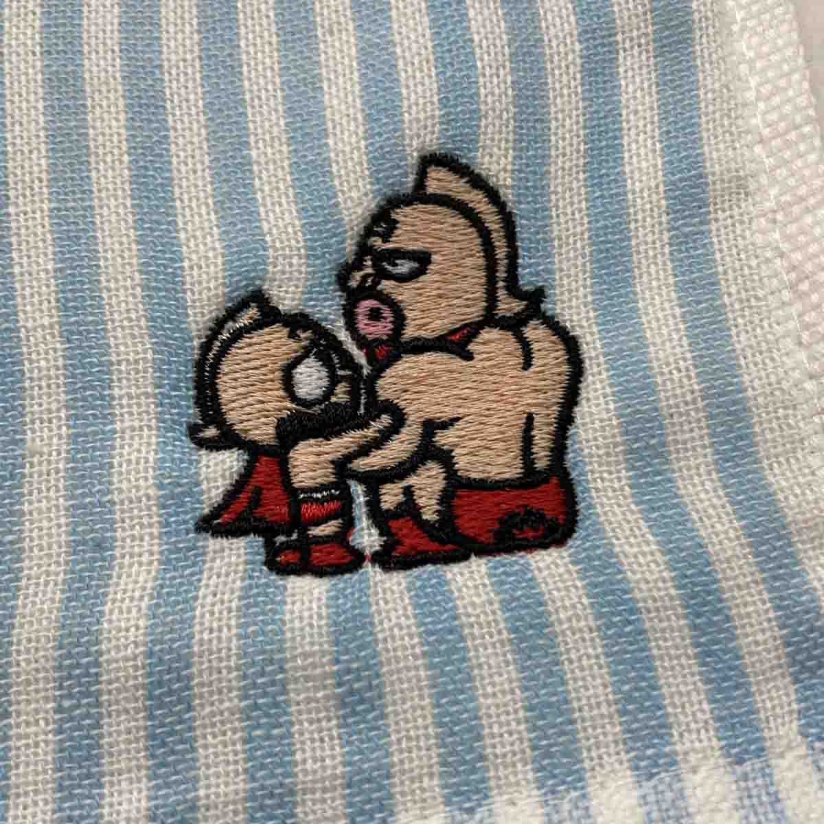 KMC キン肉マン郷愁 刺繍タオルハンカチ