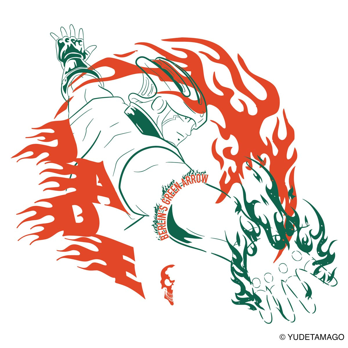 TOHOKU ジェイド燃え盛る誇り Tシャツ