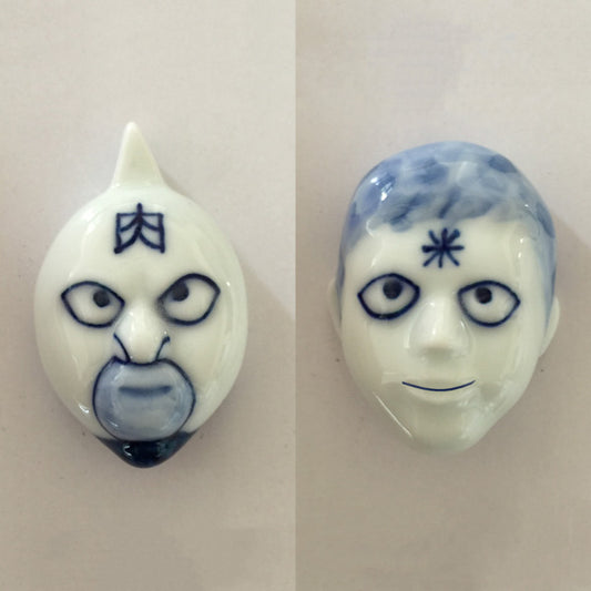 有田焼キン肉マン箸置 6個セット 染付