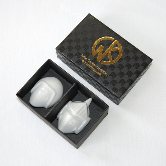 有田焼キン肉マン箸置 2個セット 白磁