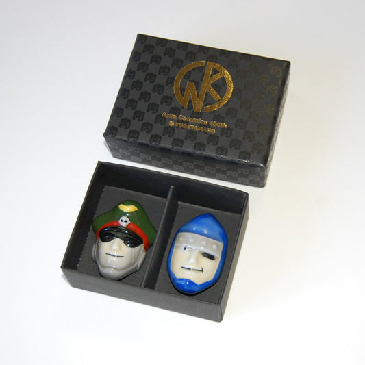 有田焼キン肉マン箸置-第2弾- 2個セット 赤絵