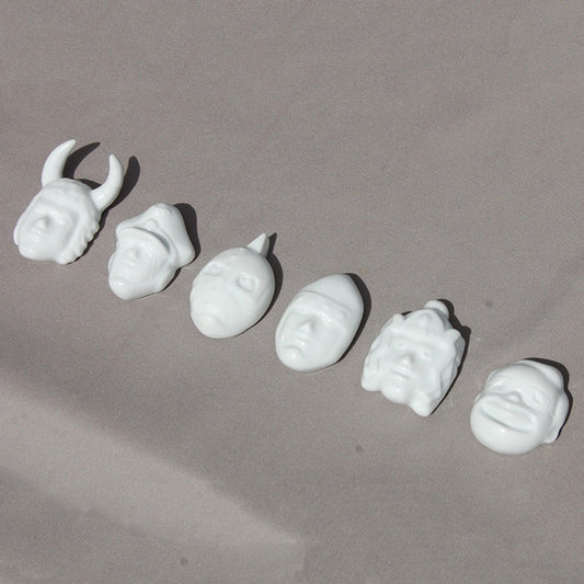 有田焼キン肉マン箸置-第2弾- 6個セット 白磁