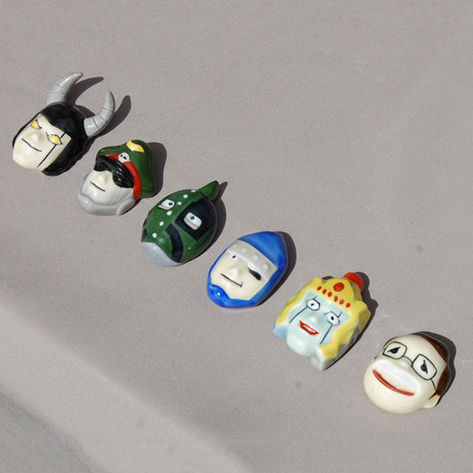 有田焼キン肉マン箸置-第2弾- 6個セット 赤絵