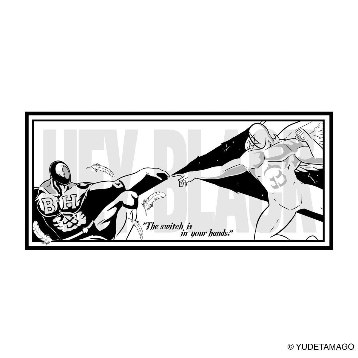 TOHOKU HEYブラック Tシャツ